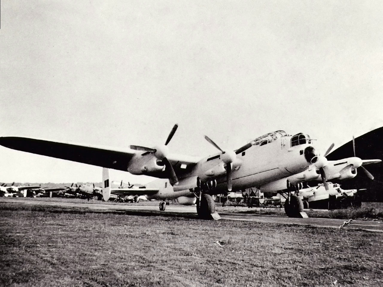 Lancaster Bomber at Easteligh Airport